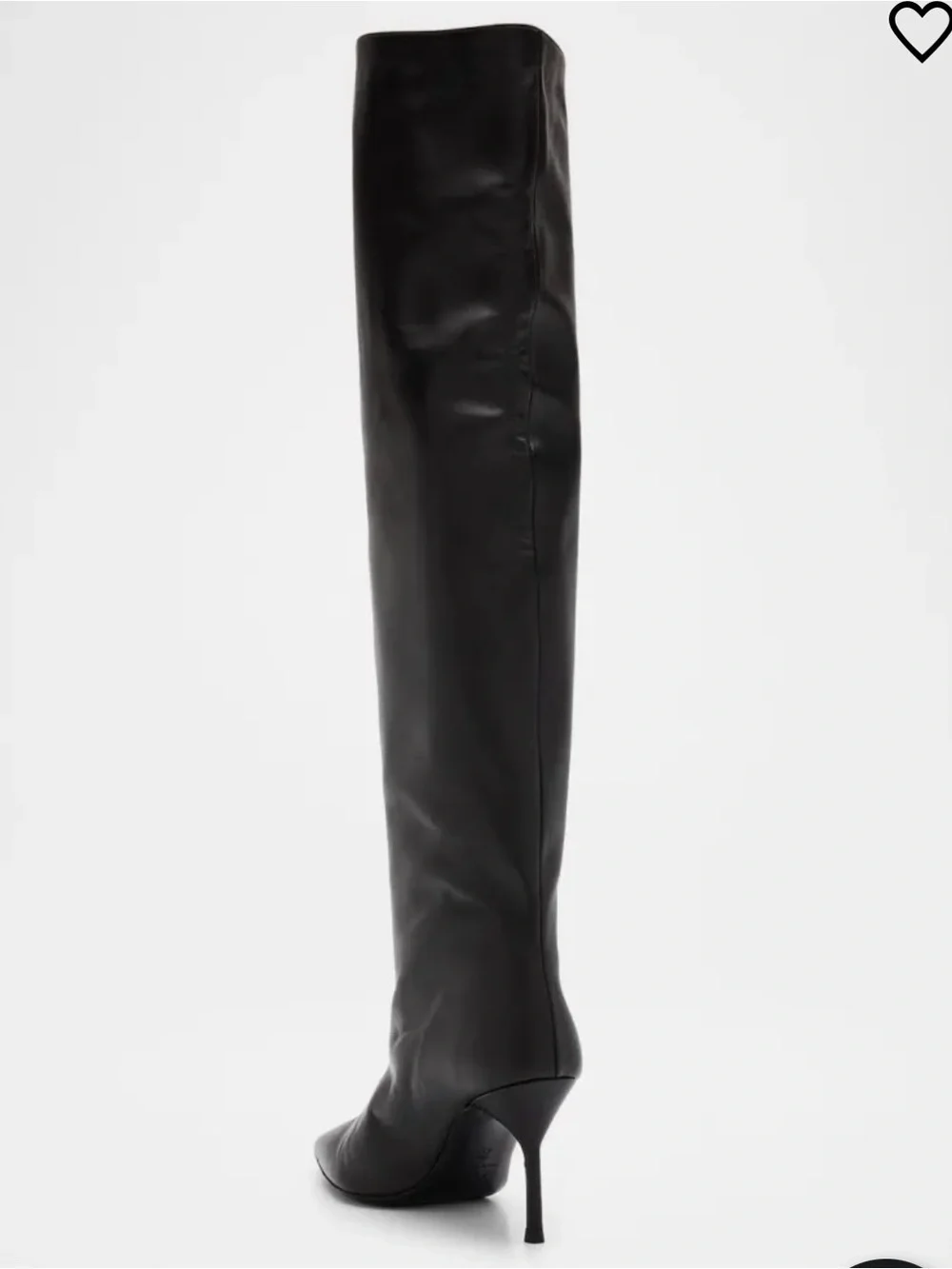 New STAUD Sebastian Black Leather Over The Knee Boots $895 Size EU 39 US 9